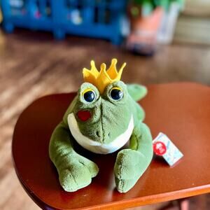 A&A Plush Frog Prince 07161 Flopsies Collection Plush, Stuffed Animal 12"